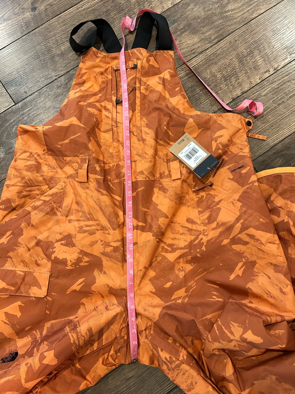 The North Face Limited Edition Freedom Insulated Ski Snow Bib Overalls - Topaz - Picture 9 of 11